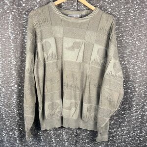 Vintage Cypress Links Golf Wear 3D Knit Sweater Golf USA‎ Made Size Med